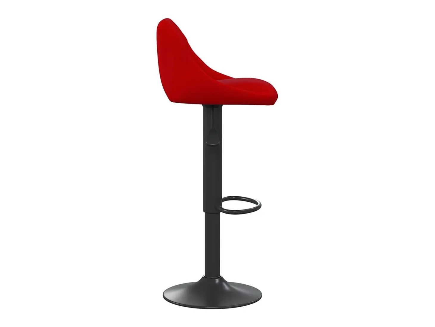 Banco de bar veludo vermelho tinto
