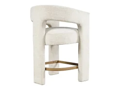 Banco de bar 61x89x57 cm bege Leith LET71HN