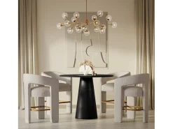 Banco de bar 61x89x57 cm bege Leith LET71HN