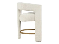 Banco de bar 61x89x57 cm bege Leith LET71HN