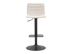BANCO DE BARRA ALTO BRANCO CM 43X49.5X85.5-107(ASSENTO CM 61-82.5)