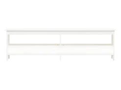 Banco de corredor 160x28x45 cm madeira de pinho maciça branco PT585764
