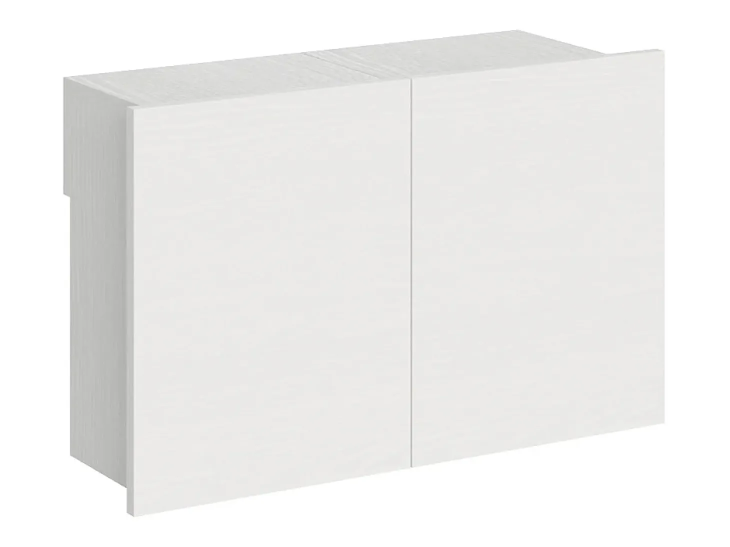 Banco inferior extensível 26x72/300 cm Evolve Cinza Branca extensões internas
