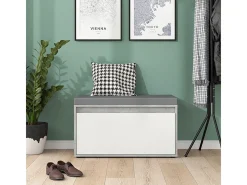 Banco para sapatos betão 80x39x45 iker