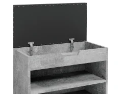 Banco para sapatos betão 60x30x45 rolfe