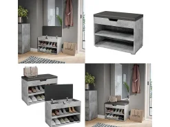 Banco para sapatos betão 60x30x45 rolfe