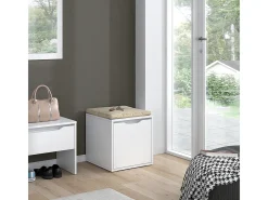 Banco para sapatos branco 40x40x40.6 ruben