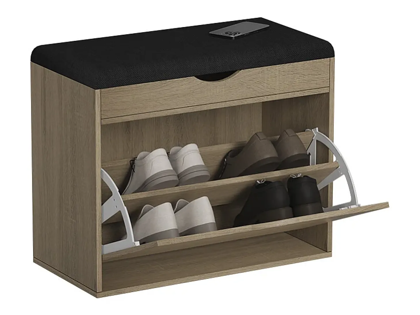 Banco para sapatos sonoma 60x30x51 schufy