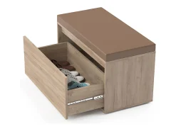 Banco para sapatos sonoma 80x39x45 iker
