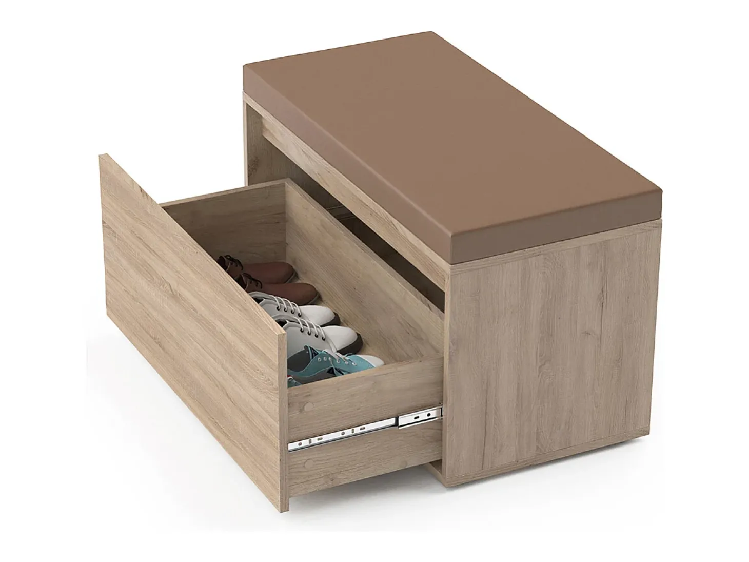 Banco para sapatos sonoma 80x39x45 iker