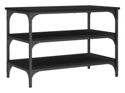 Banco sapateira 70x38,5x49 cm derivados de madeira preto