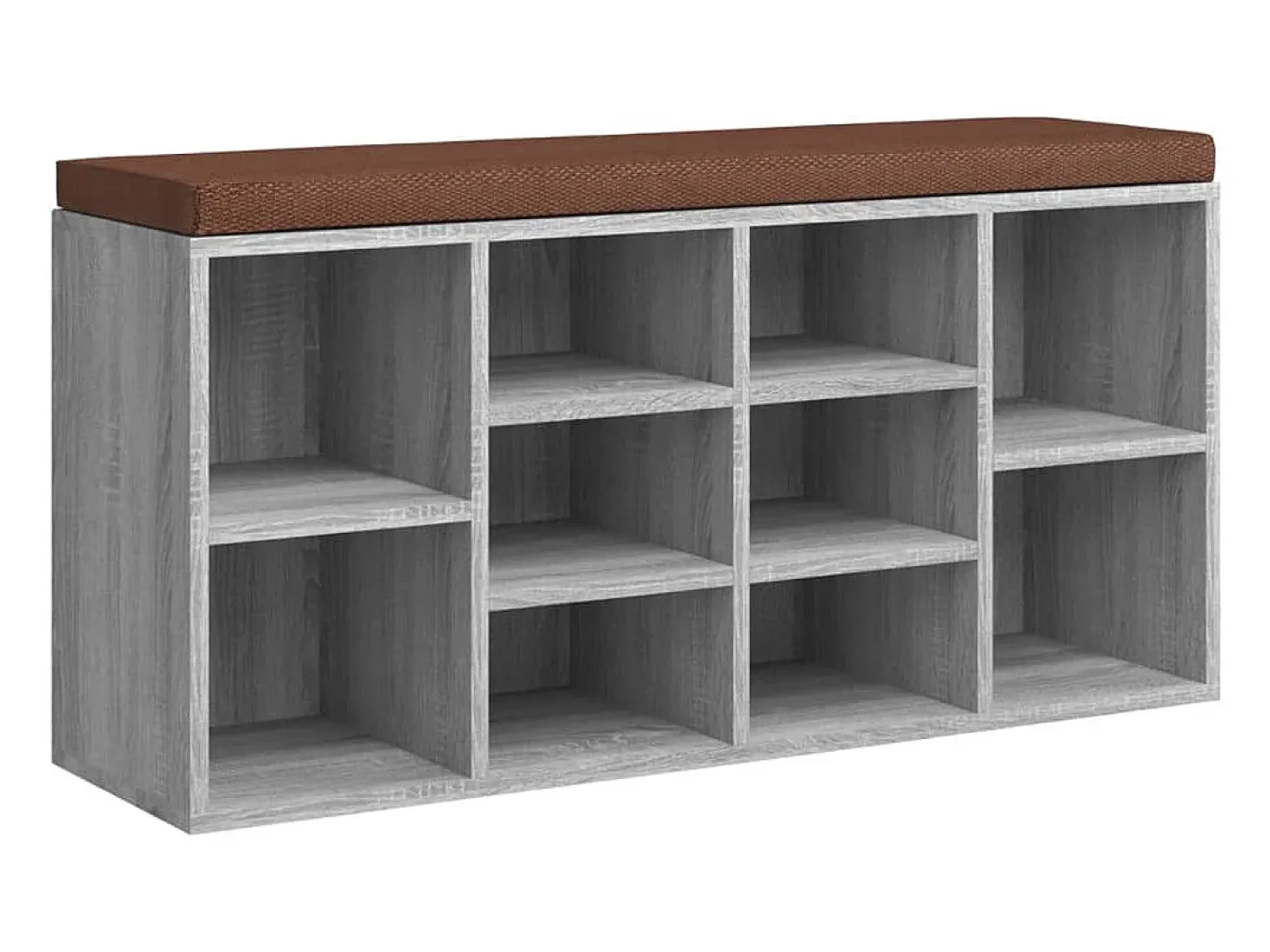Banco sapateira 103x30x48 cm derivados madeira cinzento sonoma