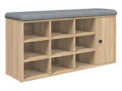 Banco sapateira 102x32x50 cm derivados madeira carvalho sonoma PT309304