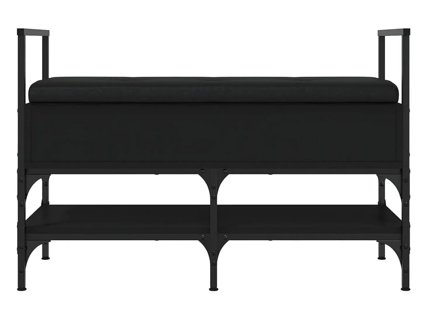 Banco sapateira 85,5x42x57,5 cm derivados de madeira preto