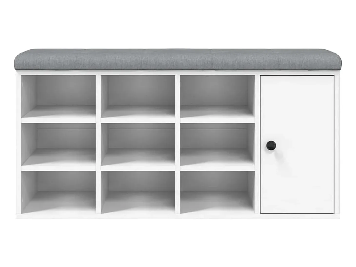 Banco sapateira 102x32x50 cm derivados de madeira branco