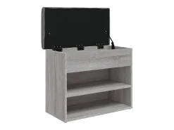 Banco sapateira 62x32x50 cm derivados madeira cinzento sonoma PT708727