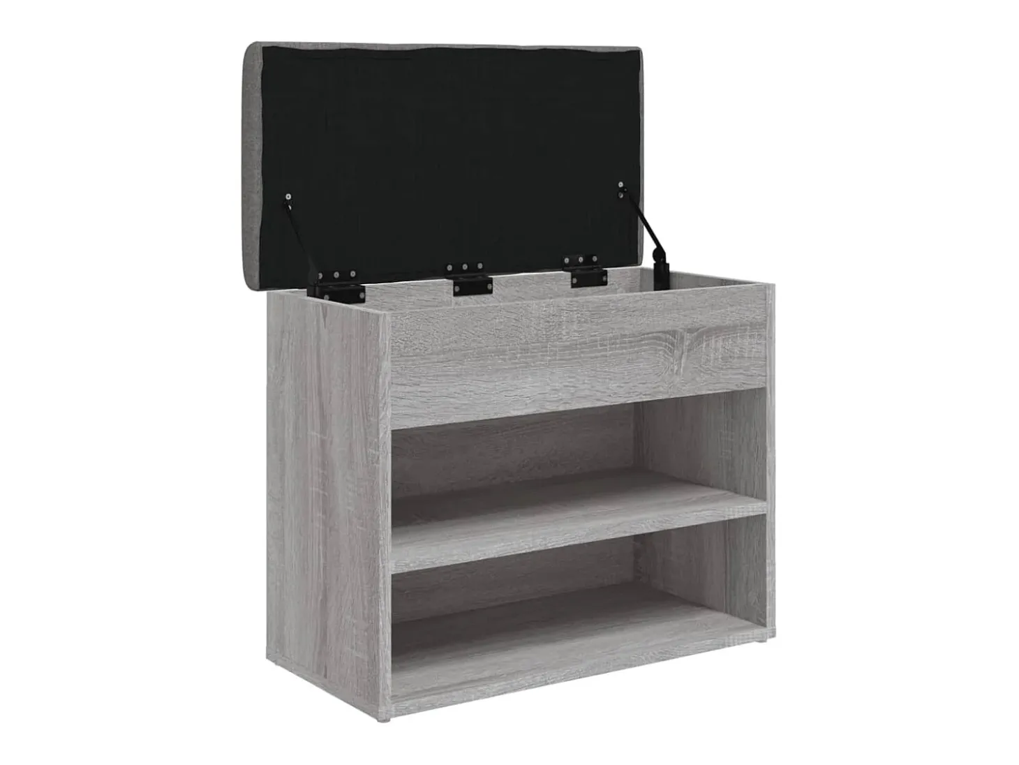 Banco sapateira 62x32x50 cm derivados madeira cinzento sonoma PT708727