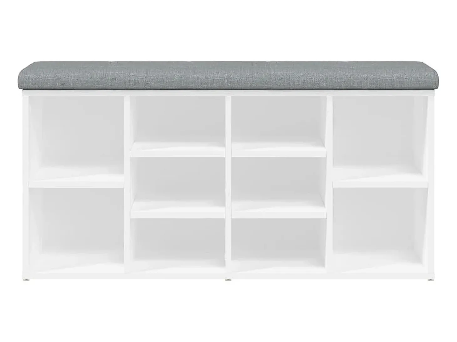Banco sapateira 102x32x50 cm derivados de madeira branco PT526045