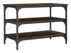 Banco sapateira 70x38,5x49 cm deriv. madeira carvalho castanho