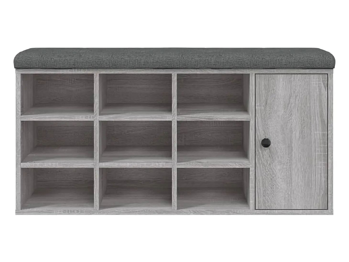 Banco sapateira 102x32x50 cm derivados madeira cinzento sonoma PT956217