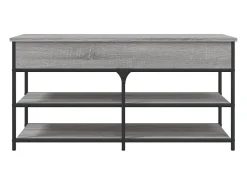 Banco sapateira 100x42,5x50cm derivados madeira cinzento sonoma