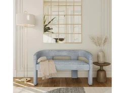 Banco 124,5x75x56 cm azul claro leith let71bb