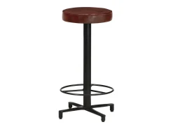 Bancos de bar 2 pcs 66 cm couro genuíno