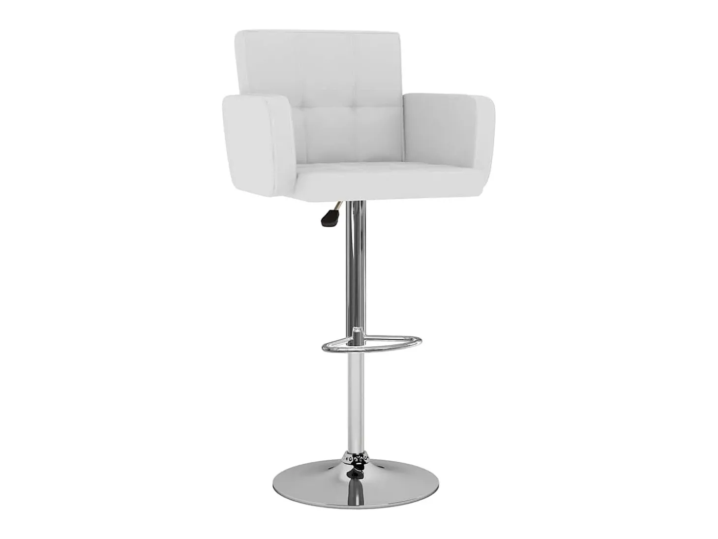 Bancos de bar 2 pcs couro artificial branco