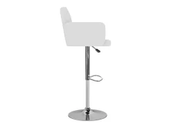 Bancos de bar 2 pcs couro artificial branco