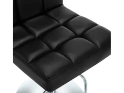 Bancos de bar 2 pcs couro artificial preto
