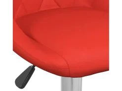 Bancos de bar 2 pcs couro artificial vermelho