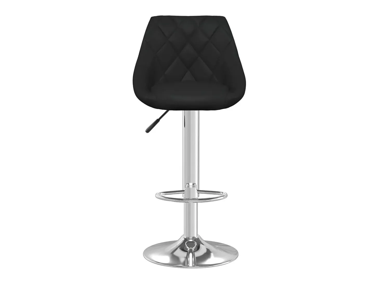 Bancos de bar 2 pcs couro artificial preto