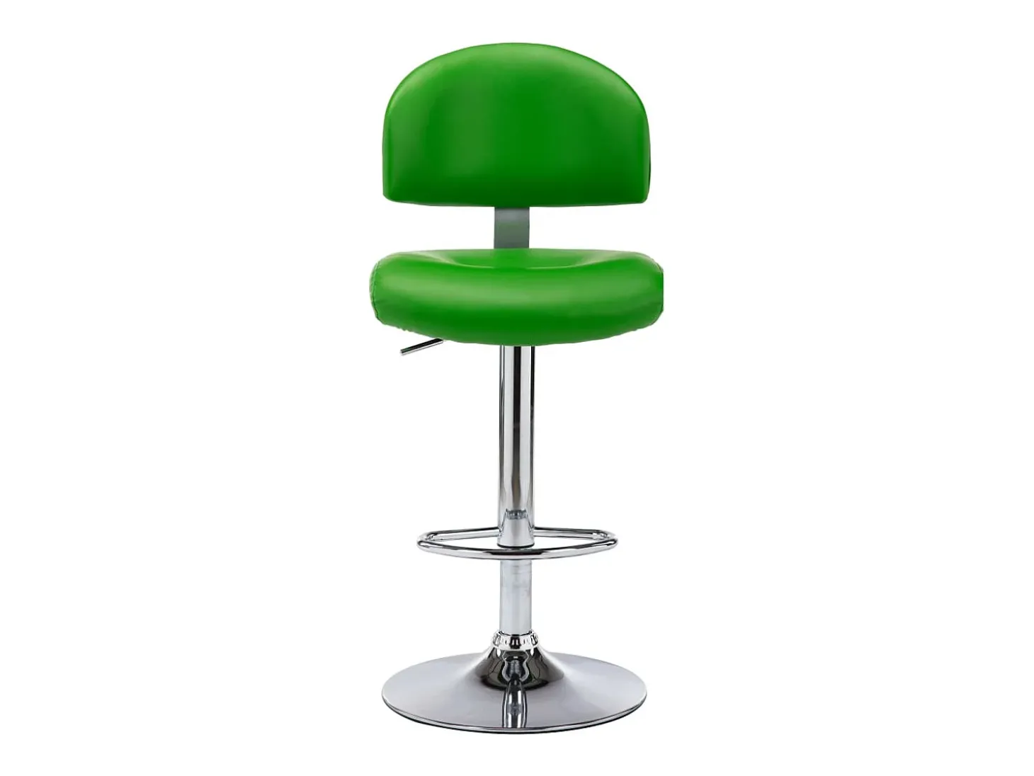 Bancos de bar 2 pcs couro artificial verde
