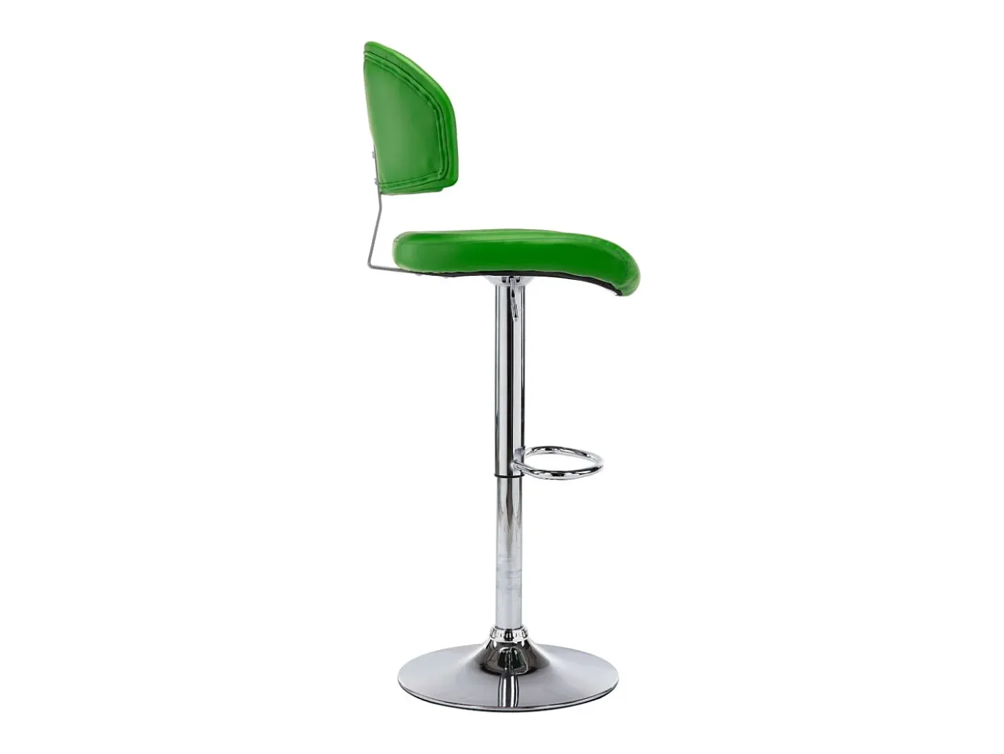 Bancos de bar 2 pcs couro artificial verde