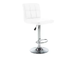 Bancos de bar 2 pcs couro artificial branco