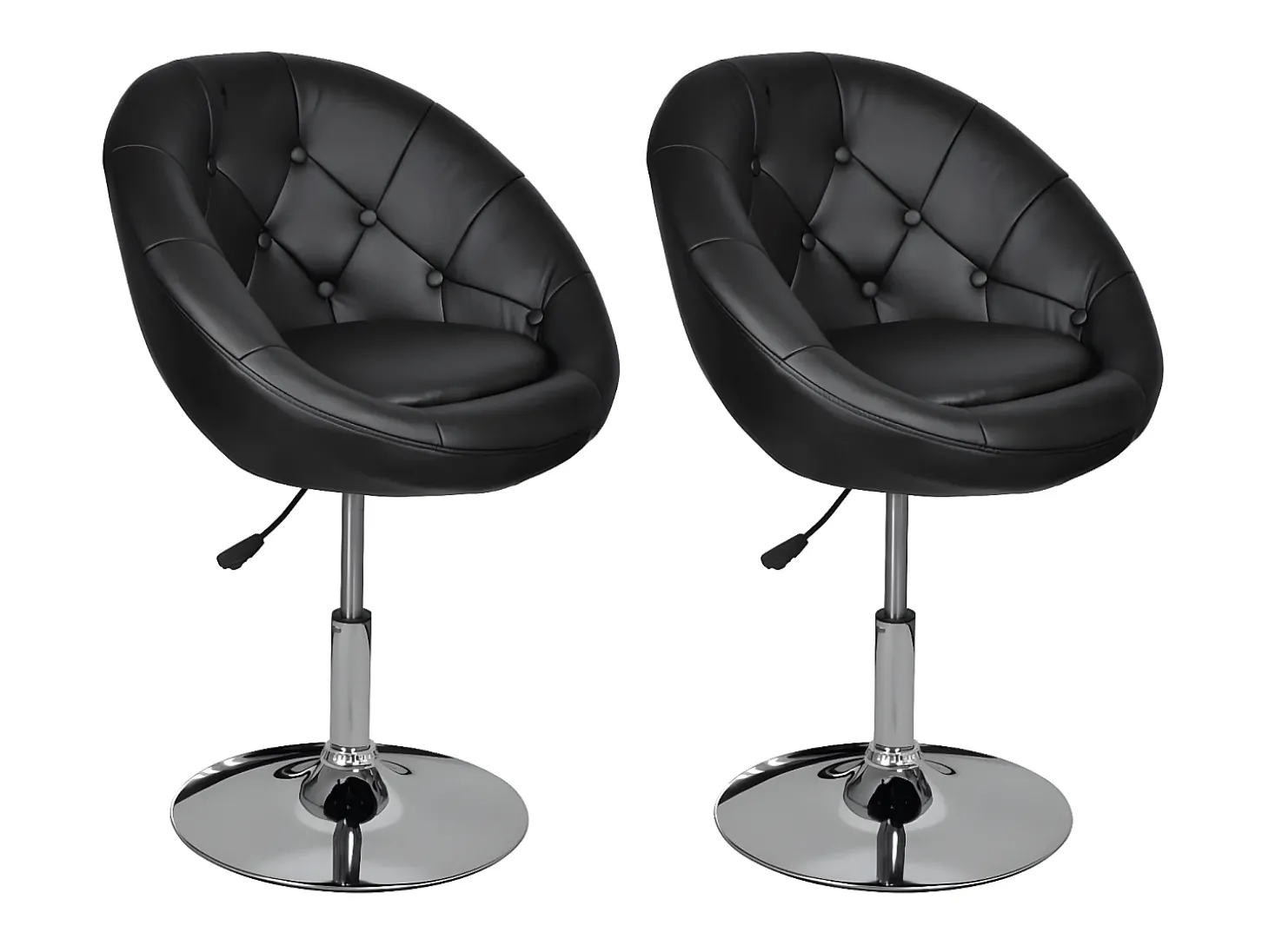 Bancos de bar 2 pcs couro artificial preto PT937663