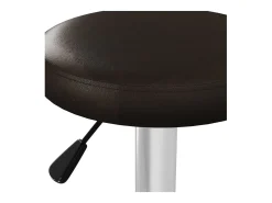 Bancos de bar 2 pcs couro artificial castanho
