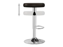Bancos de bar 2 pcs couro artificial castanho