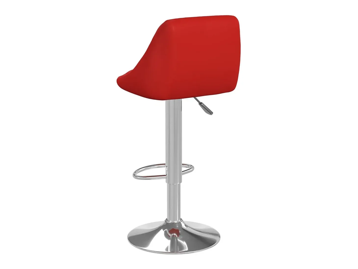 Bancos de bar 2 pcs couro artificial vermelho tinto