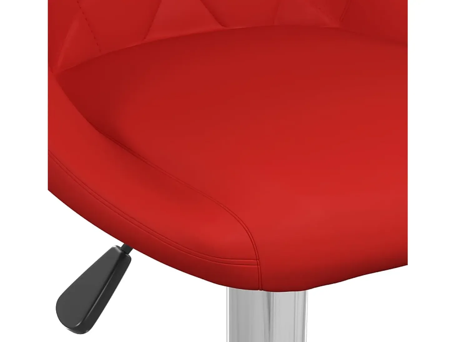 Bancos de bar 2 pcs couro artificial vermelho tinto