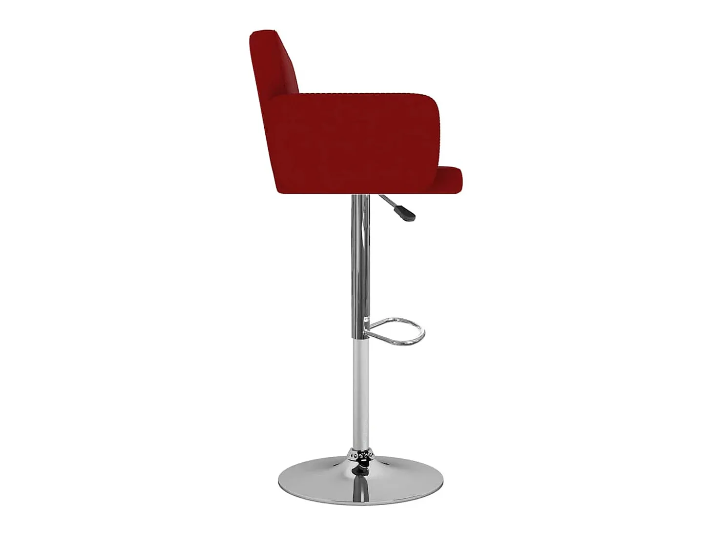 Bancos de bar 2 pcs couro artificial vermelho tinto