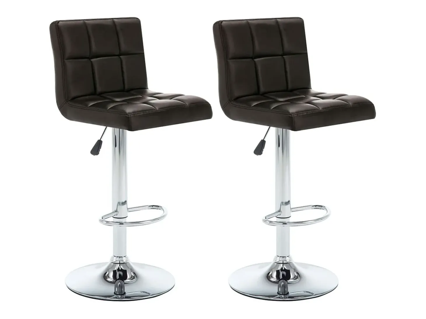 Bancos de bar 2 pcs couro artificial castanho PT732341