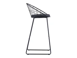 Bancos de bar 2 pcs couro artificial preto
