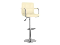 Bancos de bar 2 pcs couro artificial cor creme PT911486