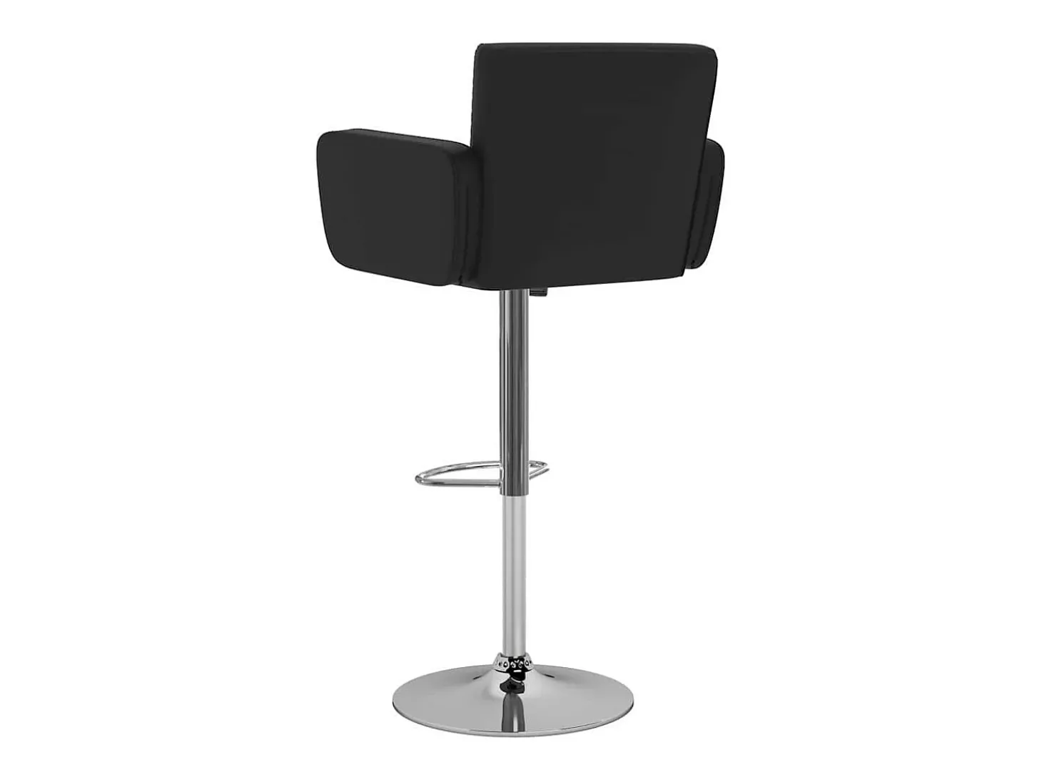 Bancos de bar 2 pcs couro artificial preto