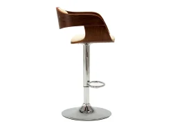 Bancos de bar 2 pcs madeira curvada e couro artificial creme PT637938