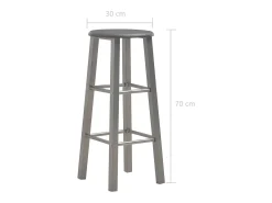 Bancos de bar 2 pcs MDF antracite