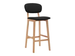 Bancos de bar 2 pcs tecido preto