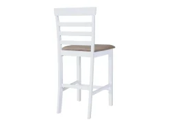 Bancos de bar 2 pcs tecido branco