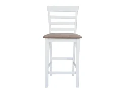 Bancos de bar 2 pcs tecido branco PT868470